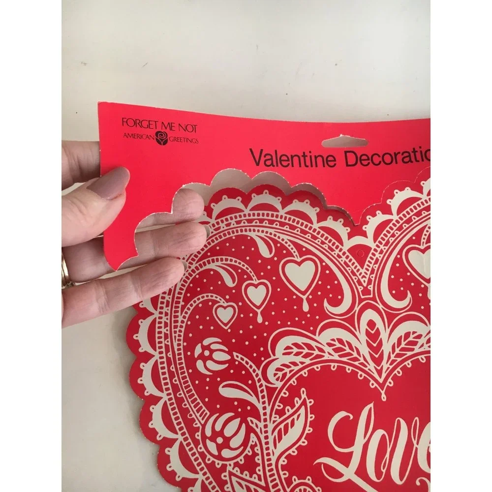 Valentine Decoration American Greetings Forget Me Not Paper Heart Party Decor